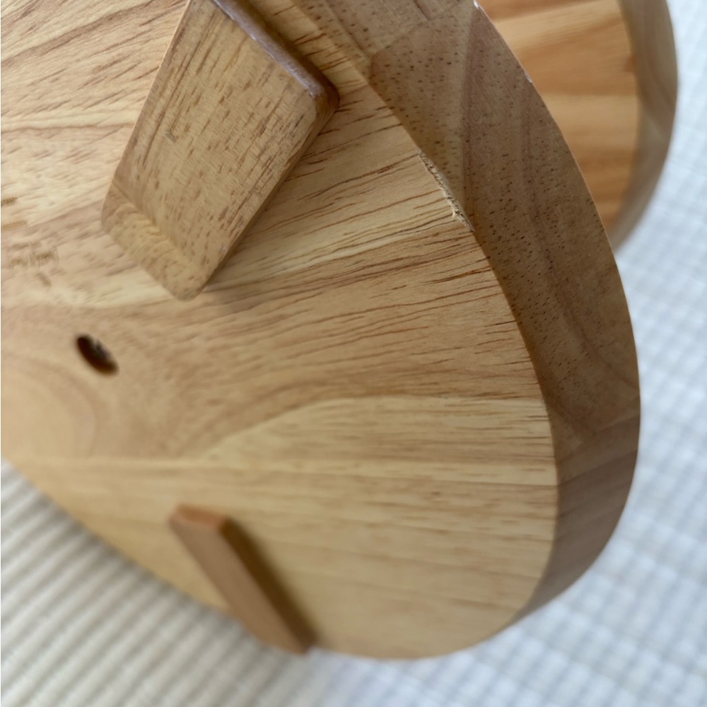 Hearth & Hand with Magnolia Two Tiered Wood Serving Tray Round Shape NWT - Picture 11 of 15